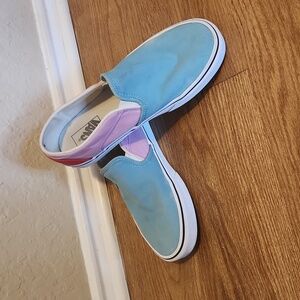 Vans color block slip on